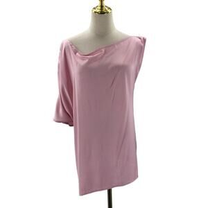 TORRID SZ 2 2x Plus Pink Off The Shoulder Batwing Asymmetrical Blouse Top B172